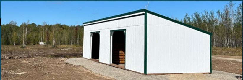 Old Hickory Animal Shelter – custom order from Old Hickory Buildings of Erin