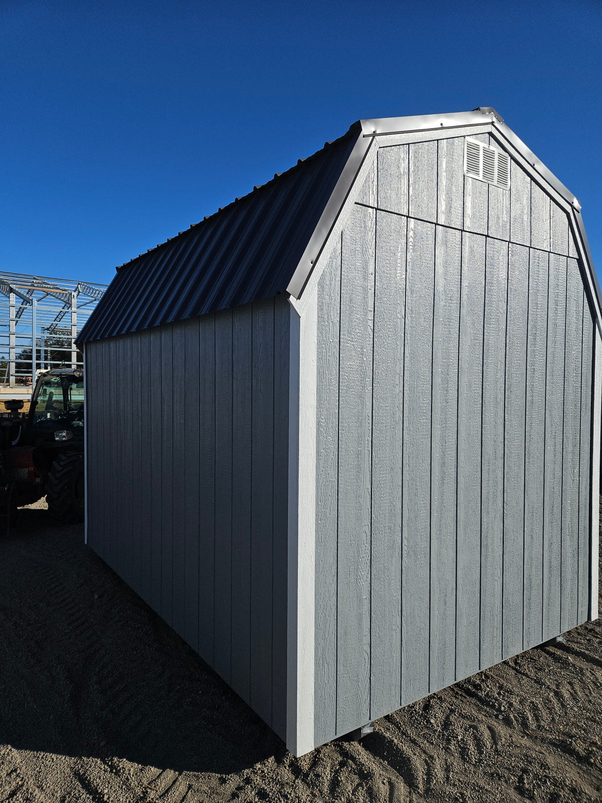 8x12 Lofted Barn in stock at Old Hickory Buildings of Erin (back)