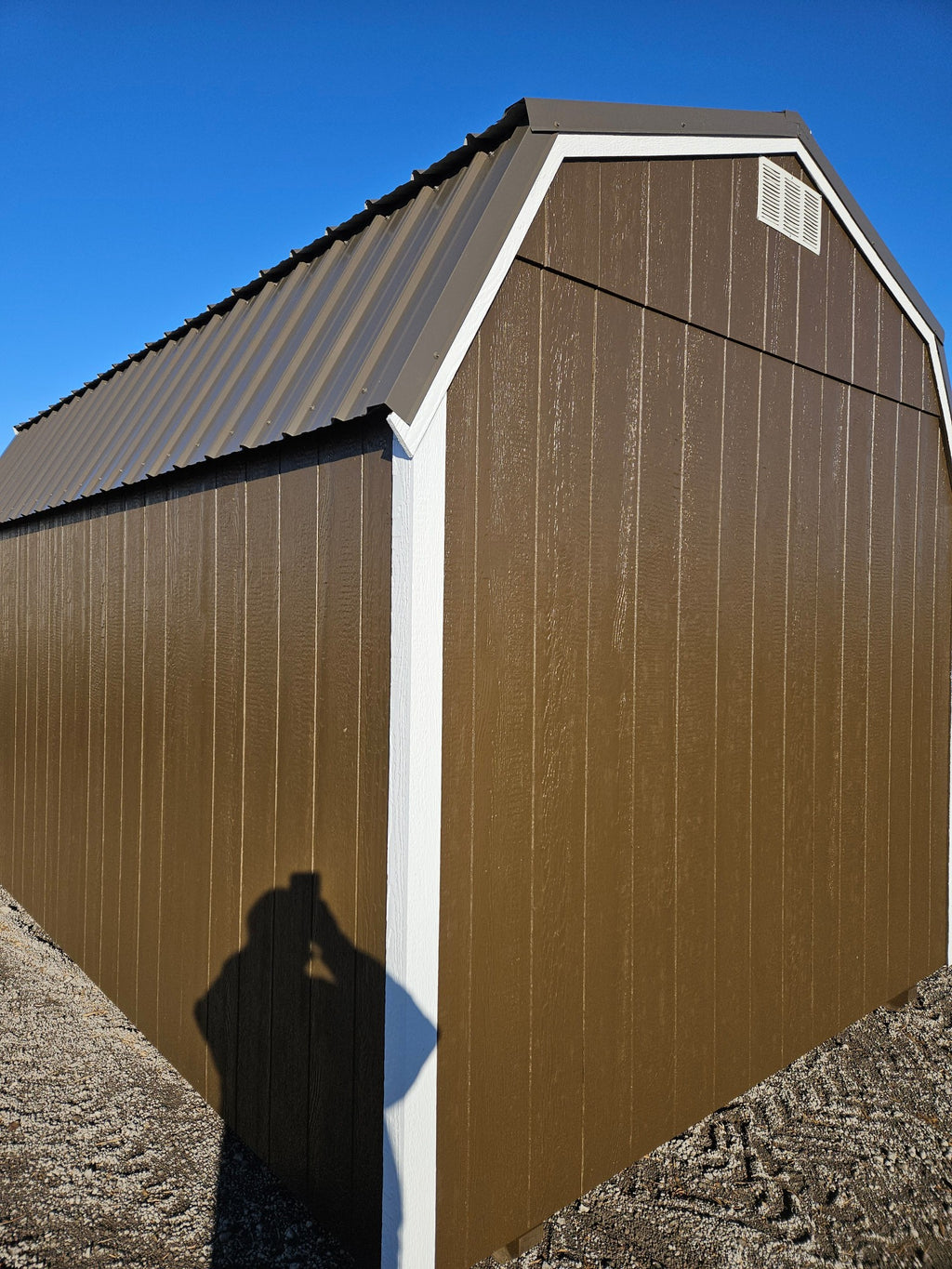 10x16 Lofted Barn in stock at Old Hickory Buildings of Erin (back)
