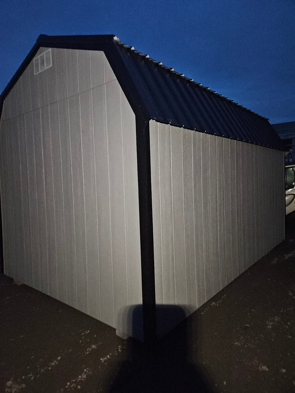 10x16 Lofted Barn in stock at Old Hickory Buildings of Erin (back)