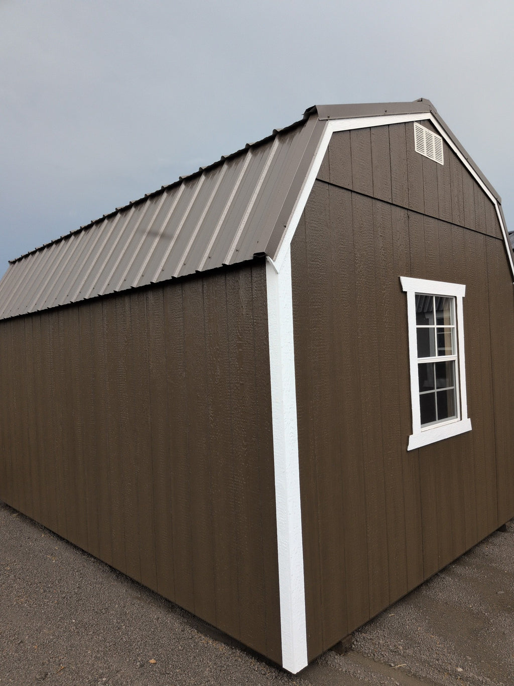 10x16 Lofted Barn in stock at Old Hickory Buildings of Erin (back)