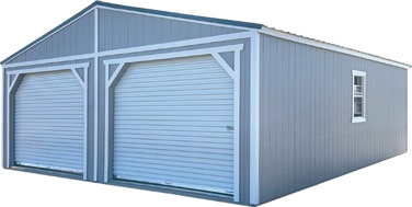 Old Hickory Double Wide Utility with Double Garage Doors – Old Hickory Buildings of Erin