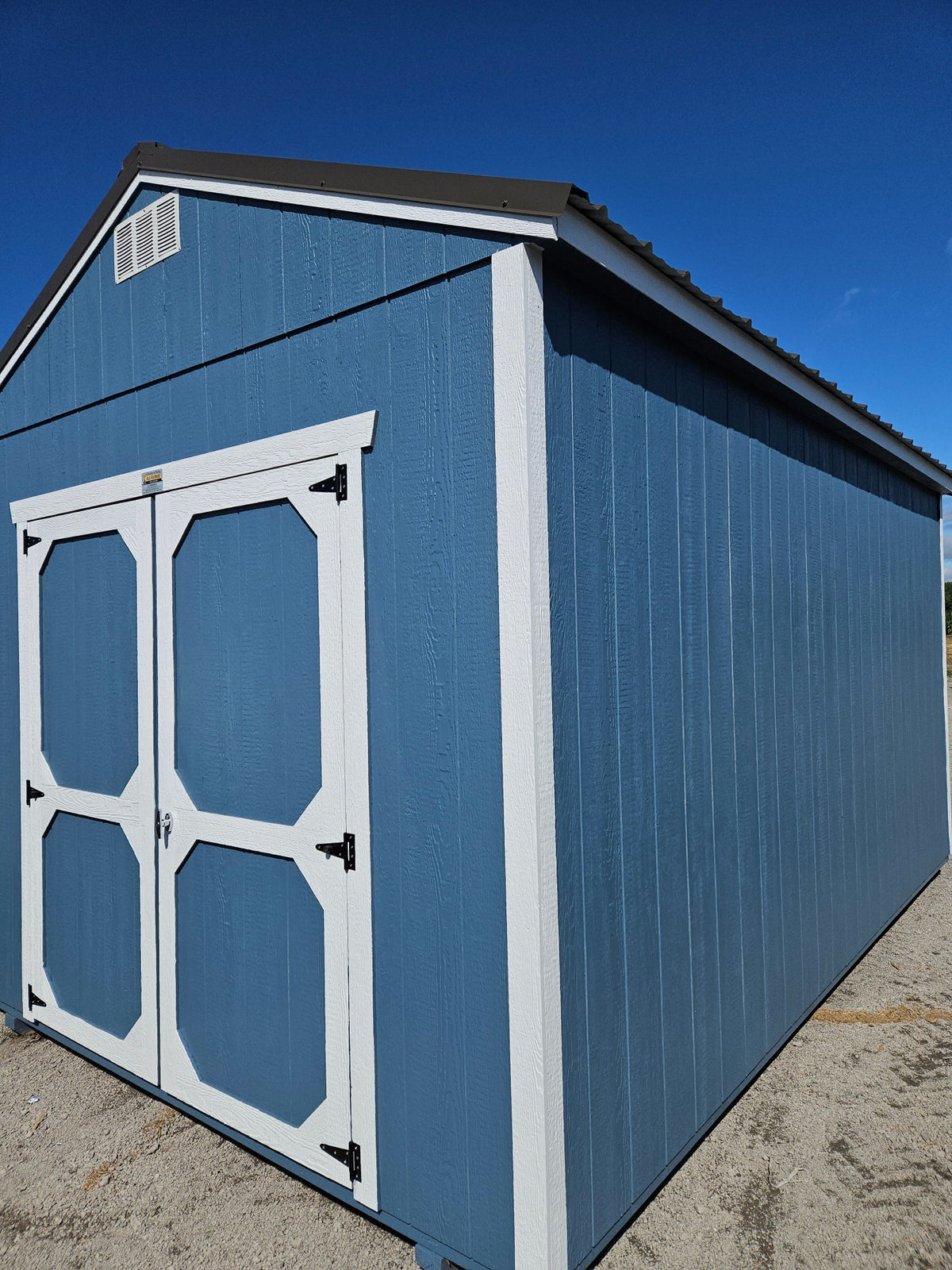 10x16 Utility Shed in stock at Old Hickory Buildings of Erin (front)