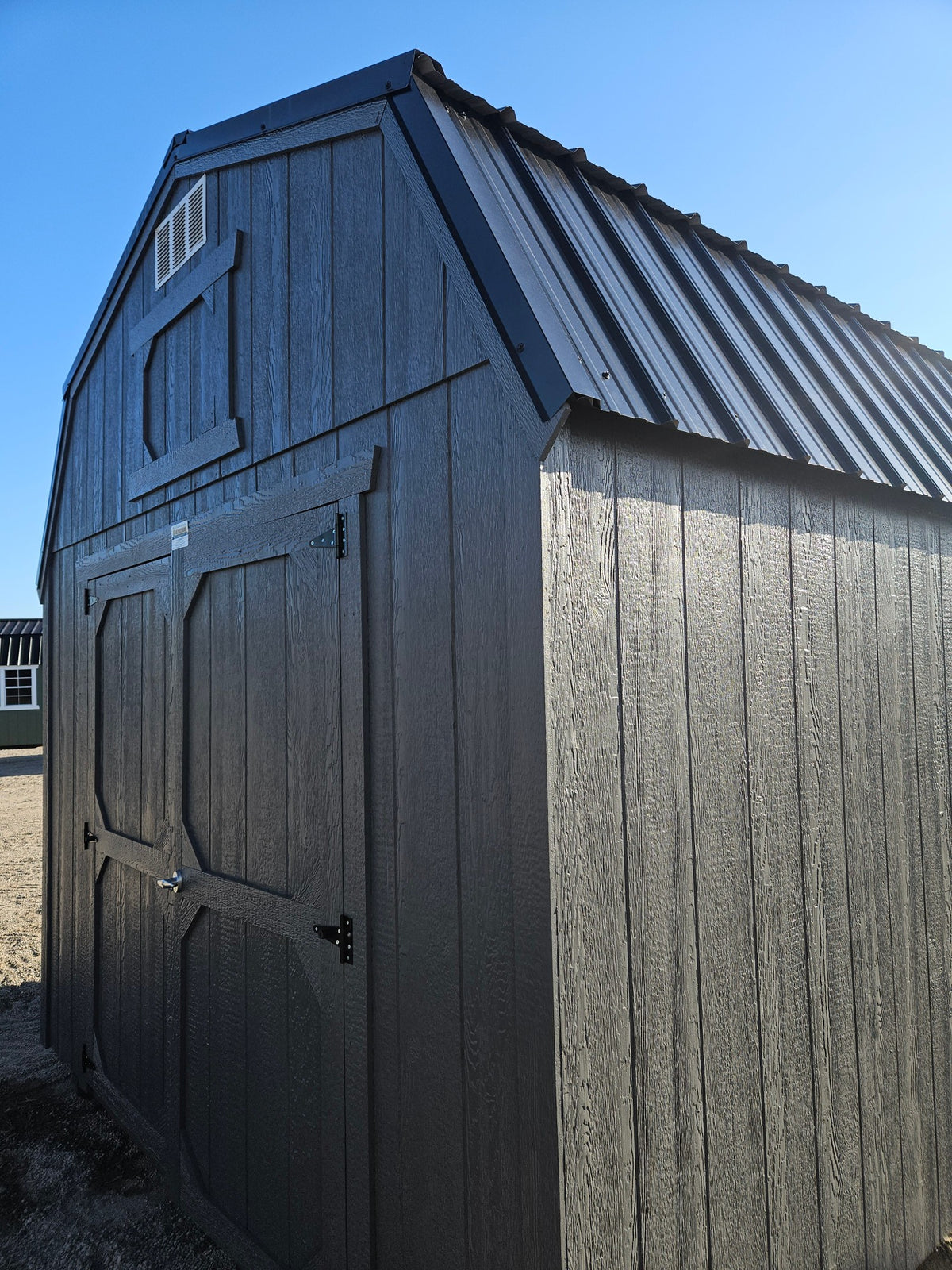 10x12 Lofted Barn in stock at Old Hickory Buildings of Erin (front)