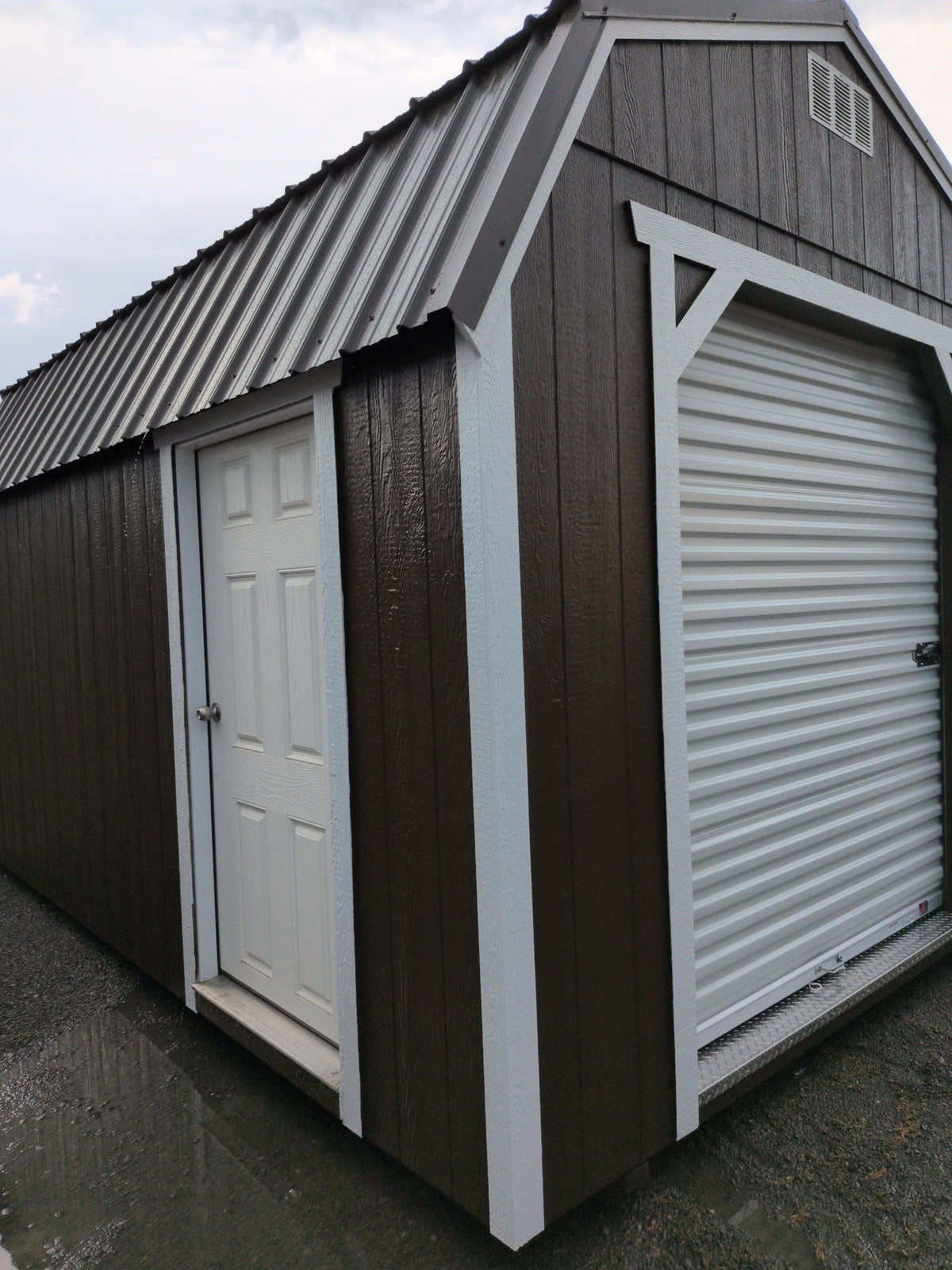 10x16 Lofted Barn in stock at Old Hickory Buildings of Erin (front)