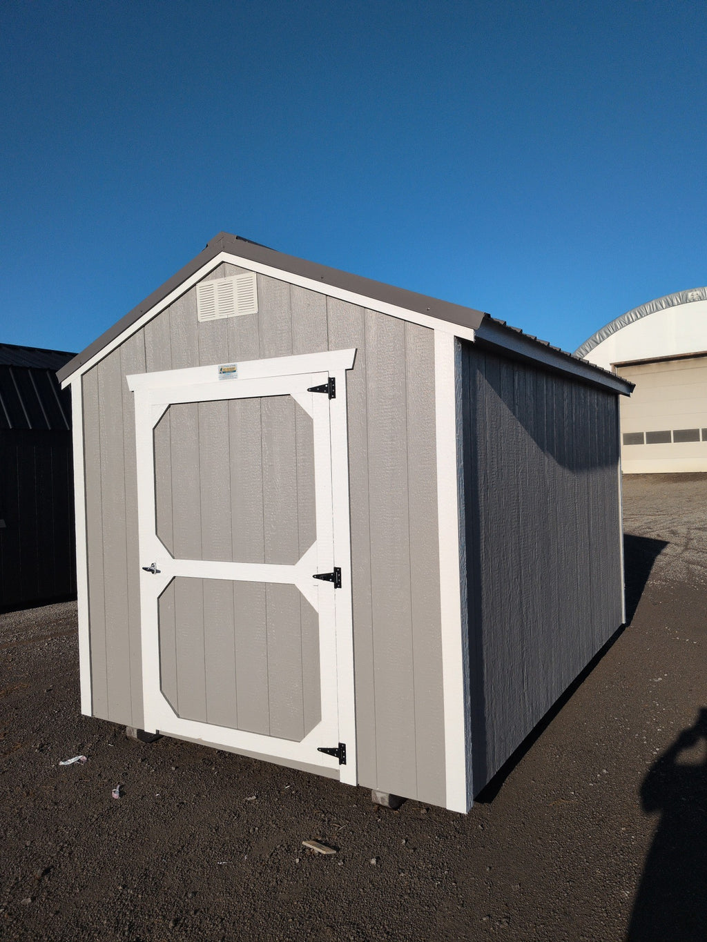 8x12 Utility Shed in stock at Old Hickory Buildings of Erin (front)