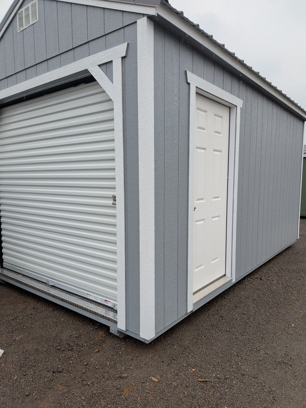 10x16 Utility 8' Garage in stock at Old Hickory Buildings of Erin (front)