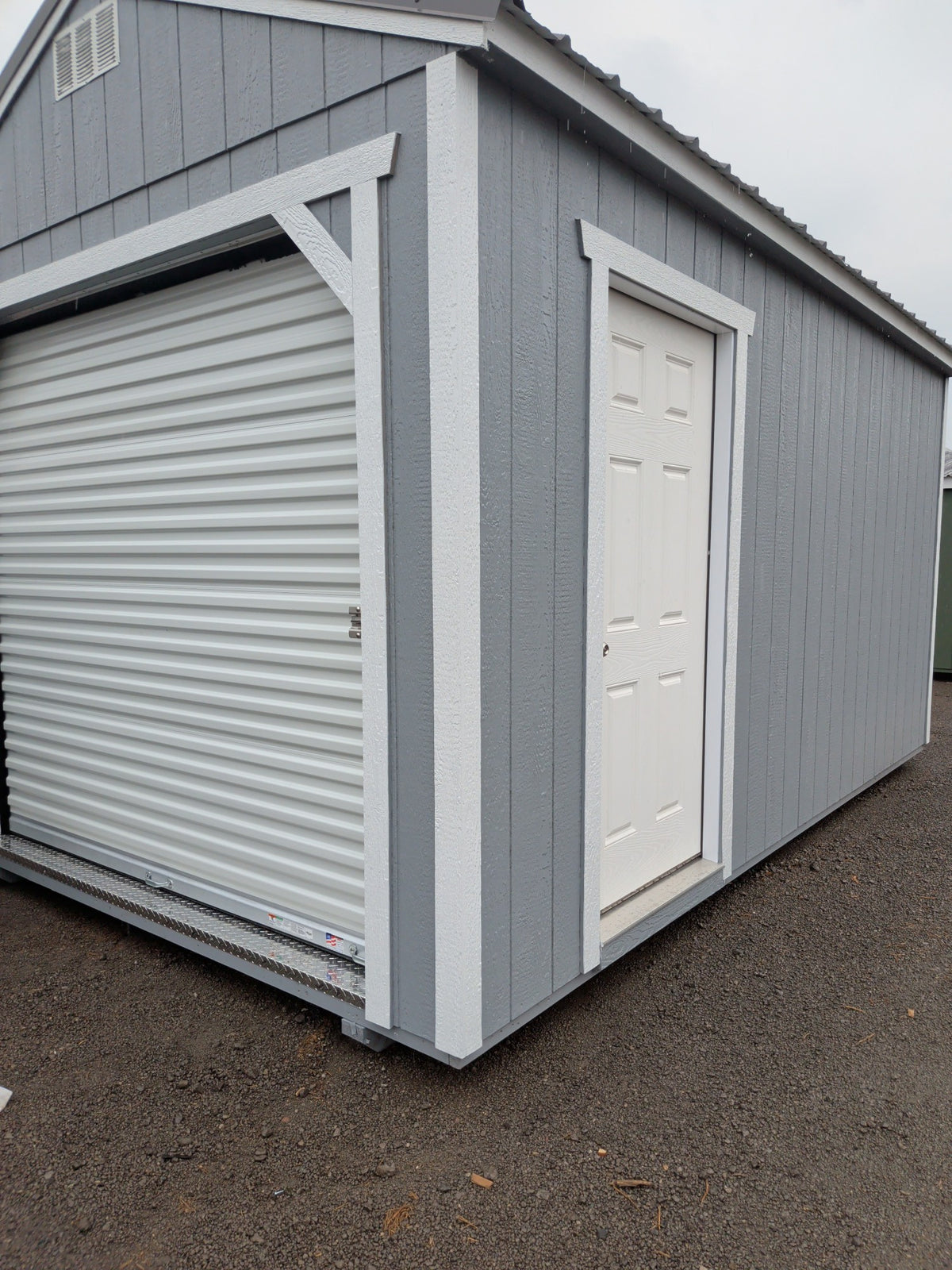 10x16 Utility 8' Garage in stock at Old Hickory Buildings of Erin (front)