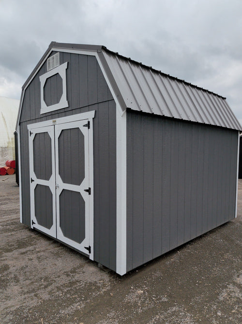 10x12 Lofted Barn in stock at Old Hickory Buildings of Erin (front)