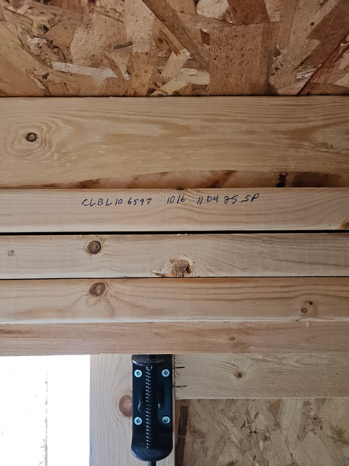 10x16 Lofted Barn in stock at Old Hickory Buildings of Erin (inside)