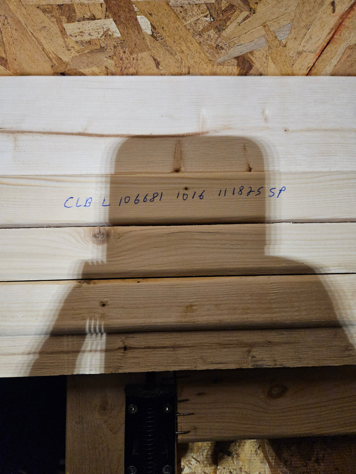 10x16 Lofted Barn in stock at Old Hickory Buildings of Erin (inside)