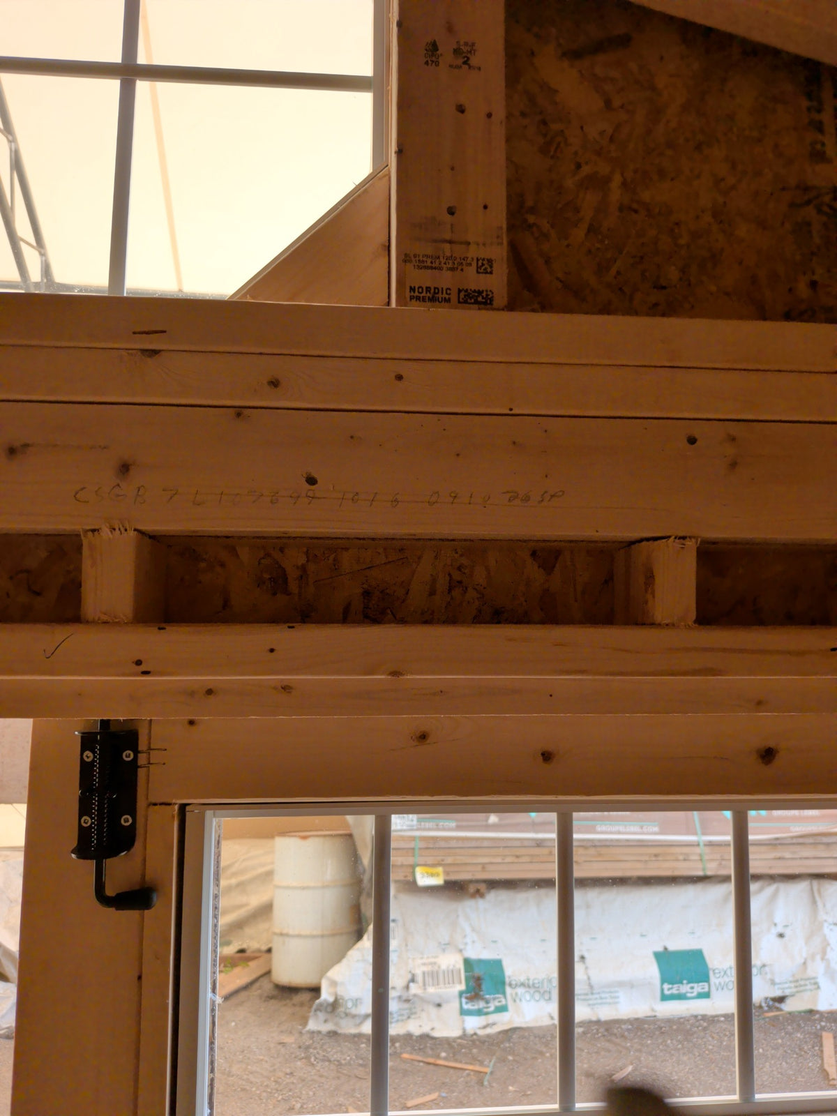 10x16 Side Gable in stock at Old Hickory Buildings of Erin (inside)