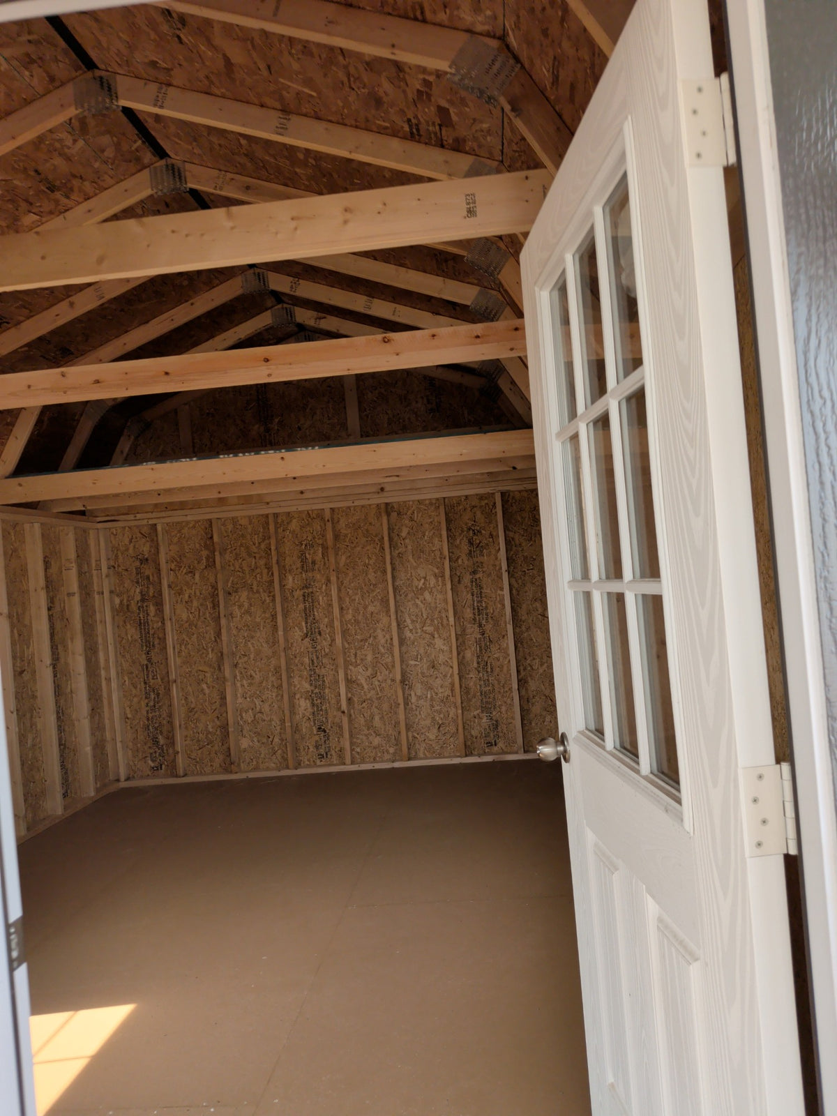 12x28 Lofted Barn Deluxe Playhouse in stock at Old Hickory Buildings of Erin (interior)