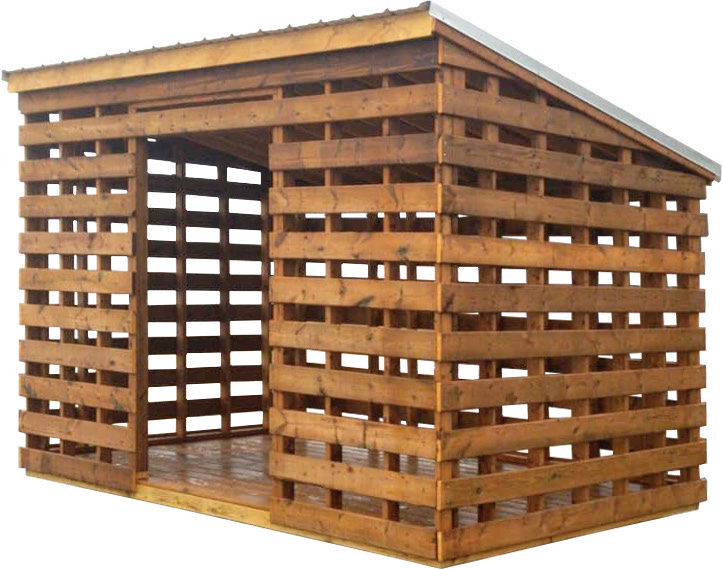 Old Hickory Wood Drying Shed – custom order from Old Hickory Buildings of Erin